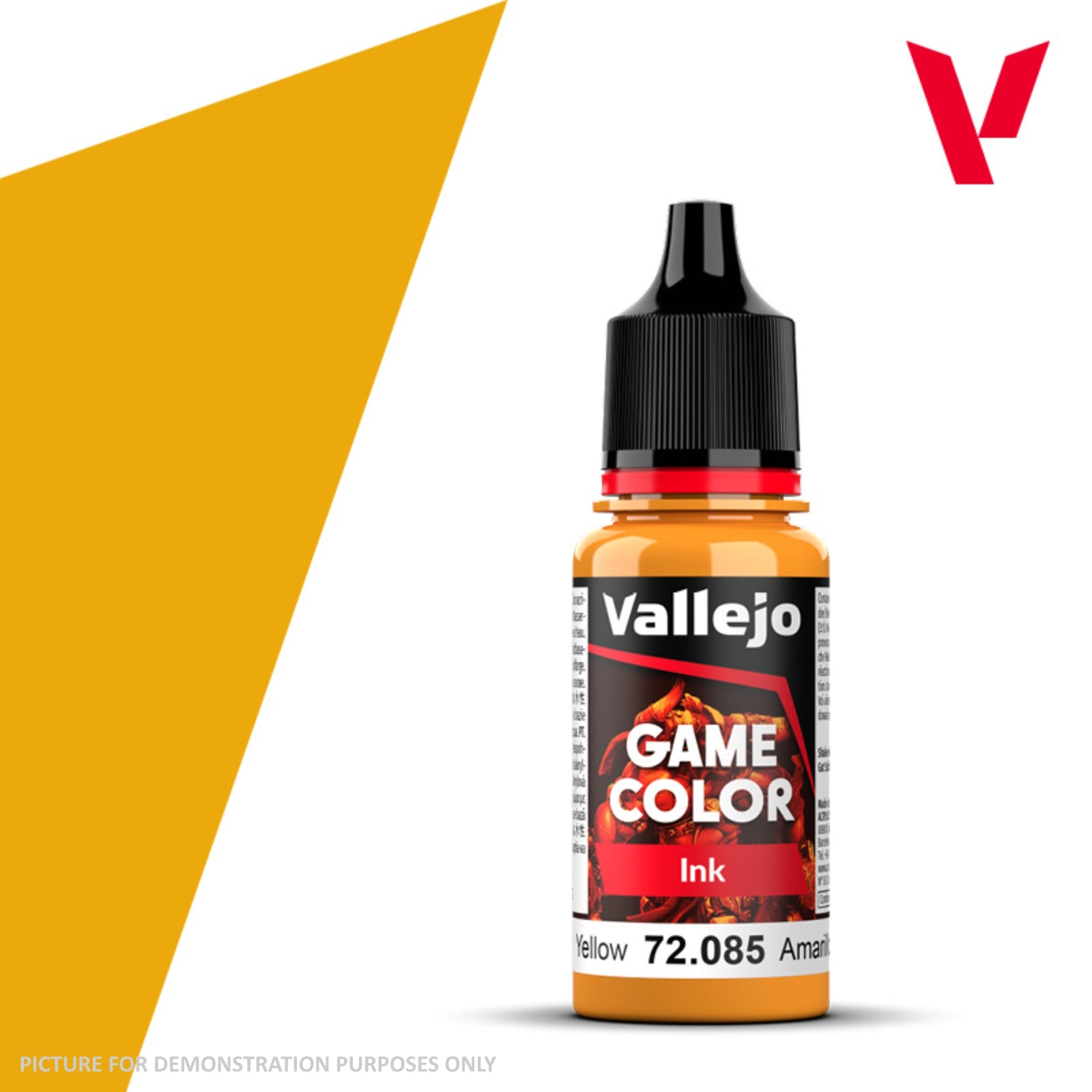 Vallejo Game Colour Ink - 72.085 Yellow 18ml